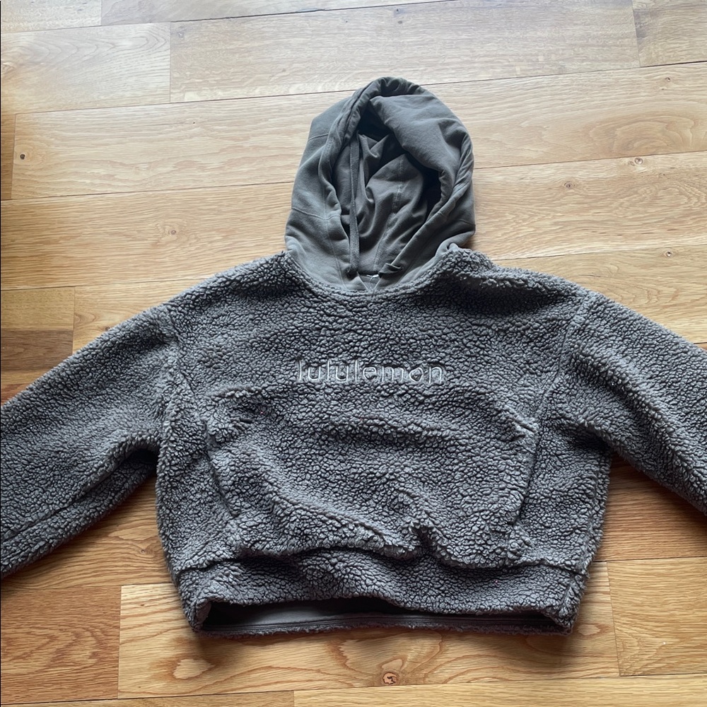 lululemon athletica Charcoal Gray Sherpa Hoodie